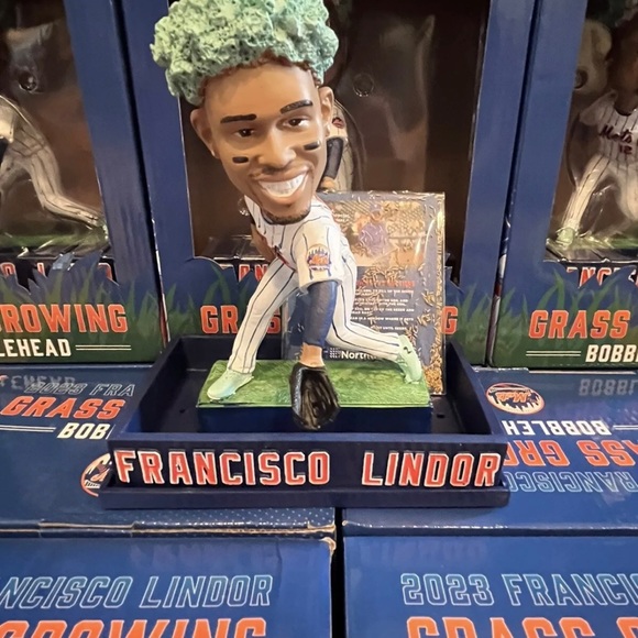 New York Mets Citi SGA 2023 Francisco Lindor Grass Growing Bobblehead - Picture 9 of 16